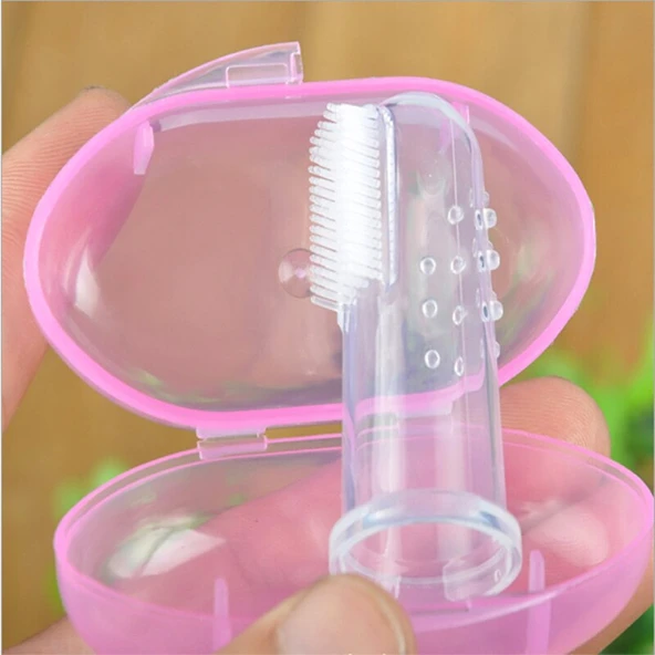 Markapet Kedi ve Köpek Parmak Diş Fırçası 5.5 cm Pembe - 10