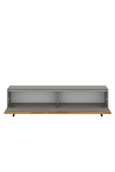 İNARCH DİZAYN Sign Kapaklı Tv Ünitesi, Tv Sehpası - Metal Ayak - Gri/kilim - 4