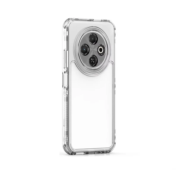 Tecno Spark 30C Kılıf Şeffaf Silikon Hibrit Case Kapak