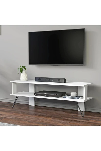 İNARCH DİZAYN Duama Tv Sehpası, Tv Ünitesi, Beyaz, Ev-Ofis - Resim 2