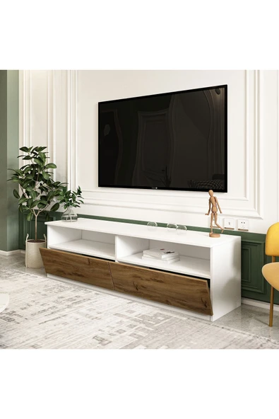 İNARCH DİZAYN Centra Kapaklı Tv Sehpası,Tv Ünitesi Beyaz-Kilim, Ev-Ofis - 4