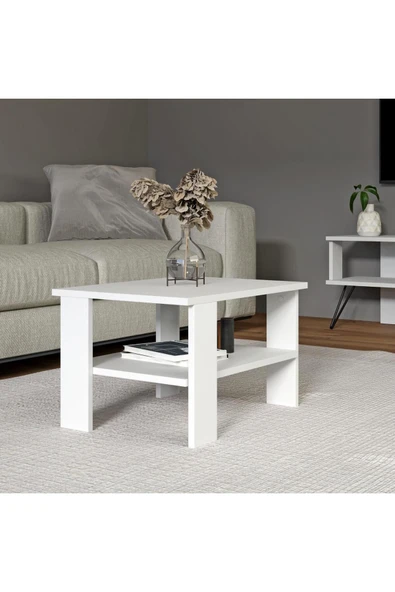 İNARCH DİZAYN Duama Orta Sehpa Beyaz, Oturma Odası, Ev-Ofis - Resim 3