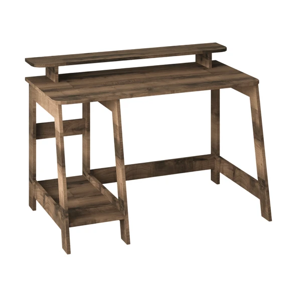 İNARCH DİZAYN Country Ergonomik Çalışma Masası, Modern Bilgisayar Masası - Antik Ceviz, Ev-ofis - 4