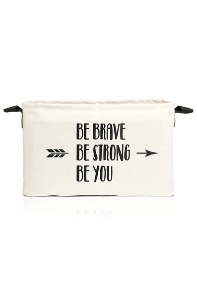 Be You Beyaz Dolap Içi Çamaşır Çocuk Odası Oyuncak Düzenleyici Katlanır Saklama Sepeti  37x27x25 - 3