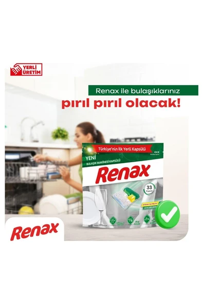 Renax Bulaşık Makinesi Kapsülü Hepsi Bir Arada 44lü - 4