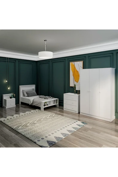 İNARCH DİZAYN Life Genç Odası Takımı Beyaz