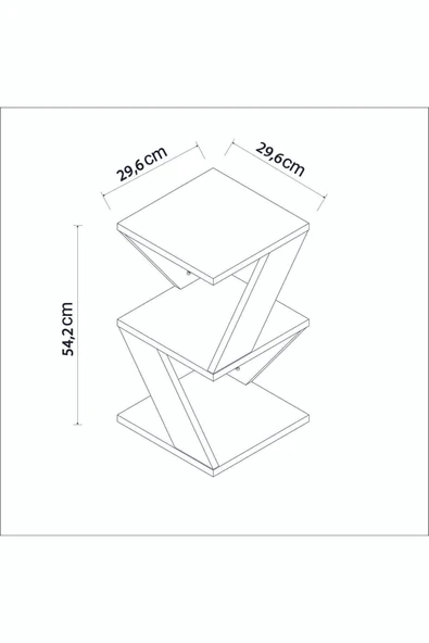 İNARCH DİZAYN Albeni Yan Sehpa Traverten - Resim 5