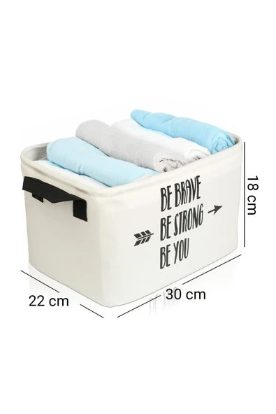 Dolap Içi Çamaşır Çocuk Odası Oyuncak Düzenleyici Katlanır Saklama Sepeti 30x22x18 - 5