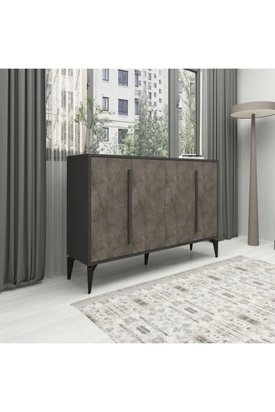 İNARCH DİZAYN Majör K001 Konsol Gordion Mermer/Antrasit - 2