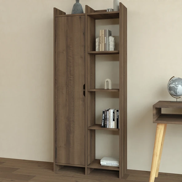 İNARCH DİZAYN Offer Çok Raflı, Tek Kapaklı Kitaplık Kilim - 180 cm, Ev-Ofis, Kütüphane - 6