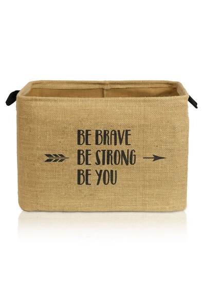 Be You Jüt, Dolap Içi Banyo Çamaşır Çocuk Odası Düzenleyici Katlanır, Saklama Sepeti  25x14x18 - 4