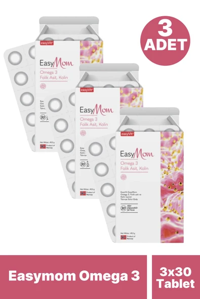 Easymom Omega 3 30 Tablet 3 Adet ürün görseli 1
