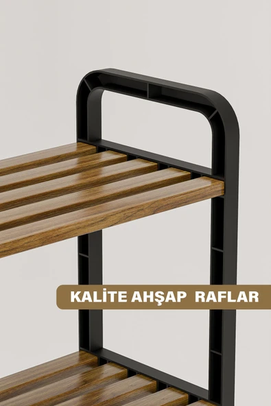 Çavdar Group Fifty 4 Katlı Ahşap Mutfak Düzenleyici 1. Kalite Ahşap 50 cm Mutfak Rafı Çok Amaçlı Düzenleyici - 4