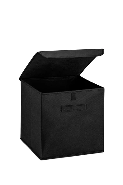 Prendi Home Siyah Kapaklı Kutu 30x30x30 - 2
