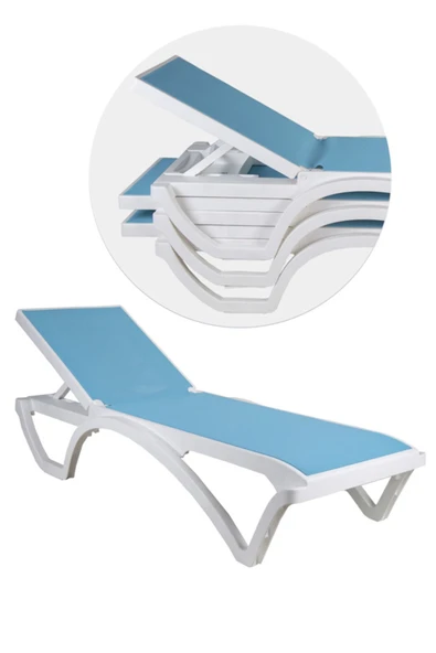 Çavdar Group Royal Fileli Şezlong Lüks Havuz Plaj Şezlongu 3 Adet Özel Üretim Ayarlanabilir Şezlong ürün görseli