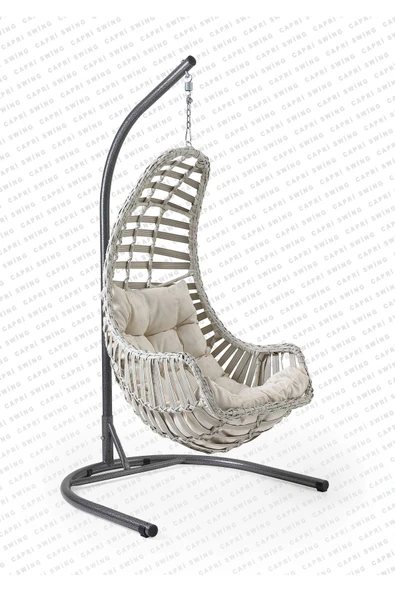 Çavdar Group Didim Rattan Tek Kişilik Salıncak Bahçe Balkon Teras Salıncağı ürün görseli