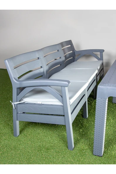 Çavdar Group Venezia 5 Kişilik Minderli Oturma Grubu 70x120 Yüksek Sehpalı Ergonomik Estetik Tasarım - 3