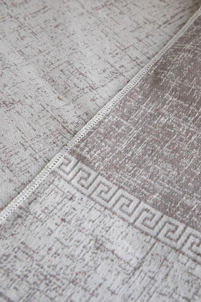 Liva Pamuklu Koltuk Örtüsü 170x220 - Kahve - Resim 4