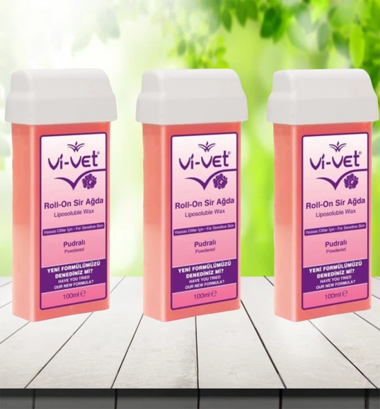 Vi-vet Roll-on Sir Ağda Pudralı X 3 adet