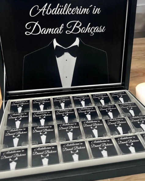 Juno Söz Nişan Damat Bohça Çikolatası - 2