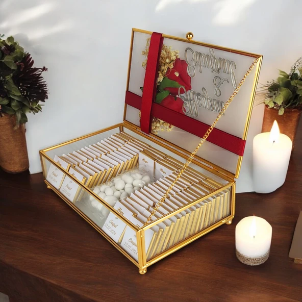 Tristan Gold Kız İsteme Söz Nişan Çikolatası - 4