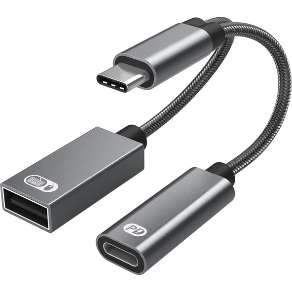 HEPU HP-Z05 Type-C - USB 2.0 OTG 60W Hızlı Şarj Destekli Kablo