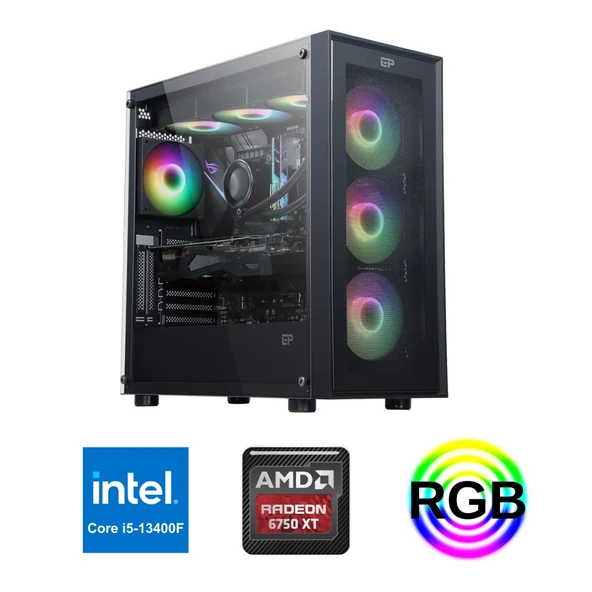 INTEL İ5 13400F RX 6750XT 32G 500GB SSD OYUN BİLGİSAYARI