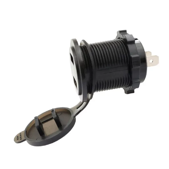 Voltmetreli USB Portu 4.2A 12V 24V Kırmızı Led Işıklı - Resim 6