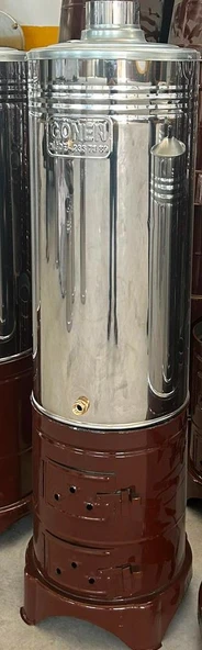 GÖNEN Banyo Kazanı 80lt- Elle Dolum-odunlu- Kömürlü Kullanım -paslanmaz Krom Çelik Gövdeli