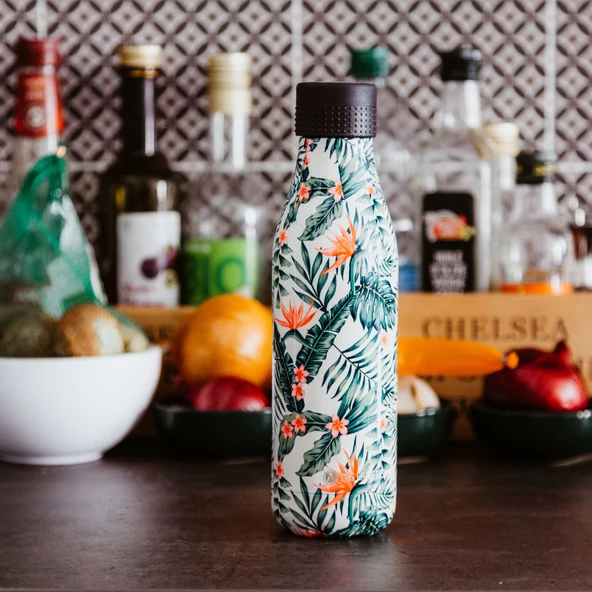 Les Artistes Paris Isı Yalıtımlı Çelik Termos 500ml Bicycle  Çok Renkli 500 ML - 11