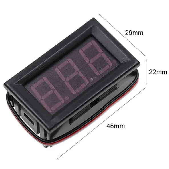 Dijital Mini Votmetre 0.56" DC 0 30V Yeşil Işıklı - 4