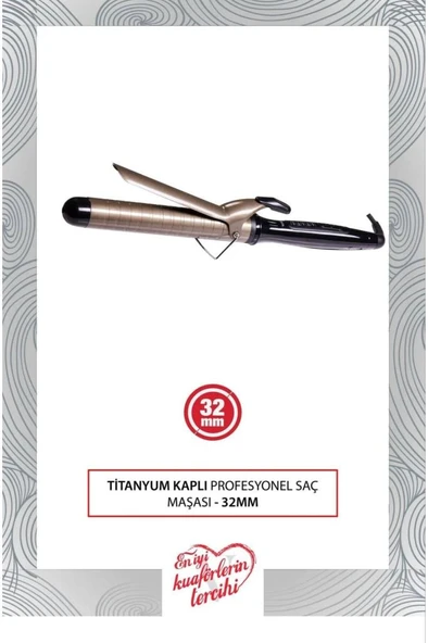 Eps-319 Titanyum Kaplı Saç Maşası 32 Mm - 2