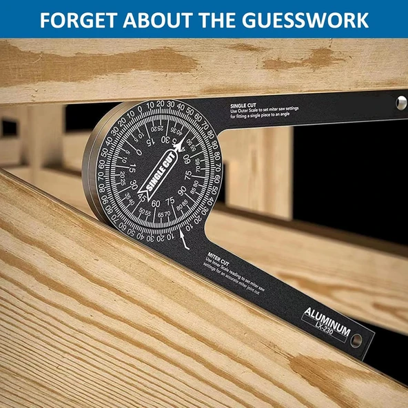 AEK-Tech Mekanik Hassas Açı Ölçer İletki - Resim 6