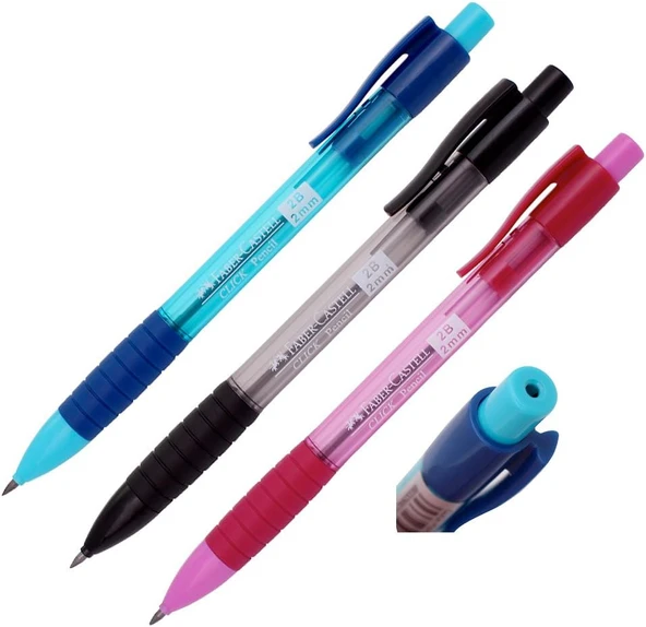 Faber-Castell Versatil Kalem Click 2 MM Pembe 2B | 1328 - 5