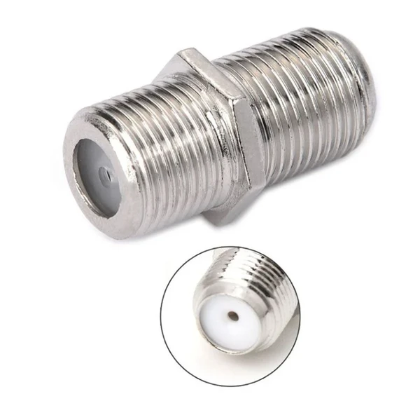 WellHise F Dişi Dişi Ara Konnektör 10'lu Paket Anten Kablosu Uzatma Aparatı - 5