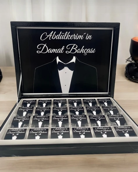 Juno Söz Nişan Damat Bohça Çikolatası