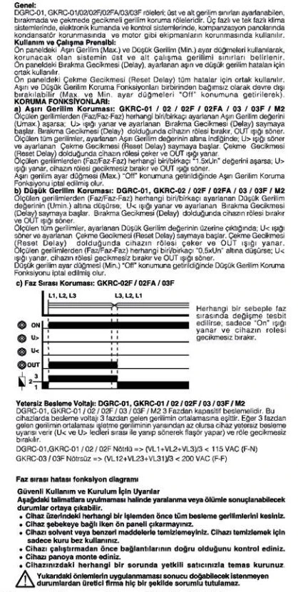 Entes Gkrc-M2 Gerilim Koruma Rölesi - 3