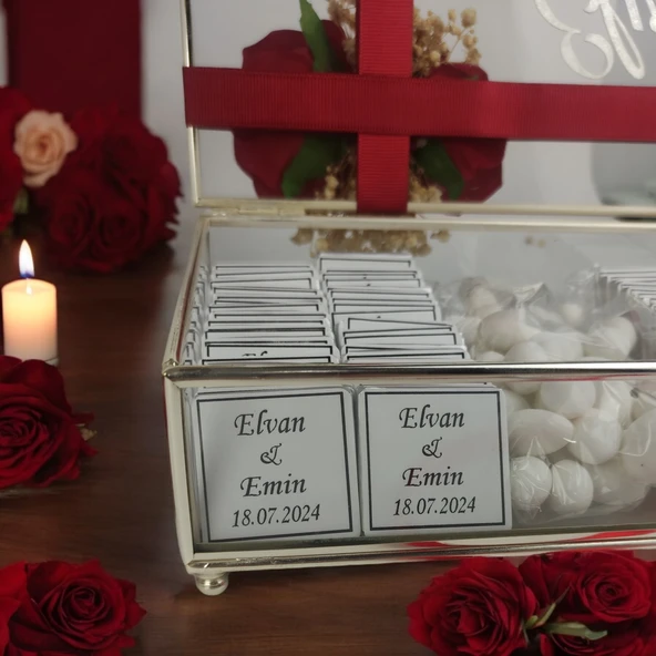 Walter Söz Nişan Kız İsteme Çikolatası ve İsteme Çiçeği Seti - 3