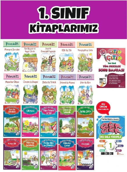 Ata 1.Sınıf 2.Dönem Yeni Nesil Sorularla Çıtır Çıtır Soru Bankası + 20 li Okuma Hikaye Seti