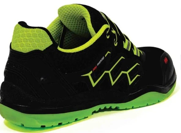 Mekap Neon Rmk-80-S2 Siyah Yeşil İş Ayakkabısı - 3