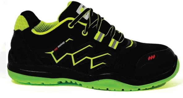 Mekap Neon  Rmk-80-S2 Siyah Yeşil İş Ayakkabısı - 2