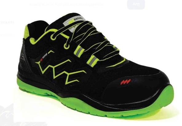 Mekap Neon  Rmk-80-S2 Siyah Yeşil İş Ayakkabısı