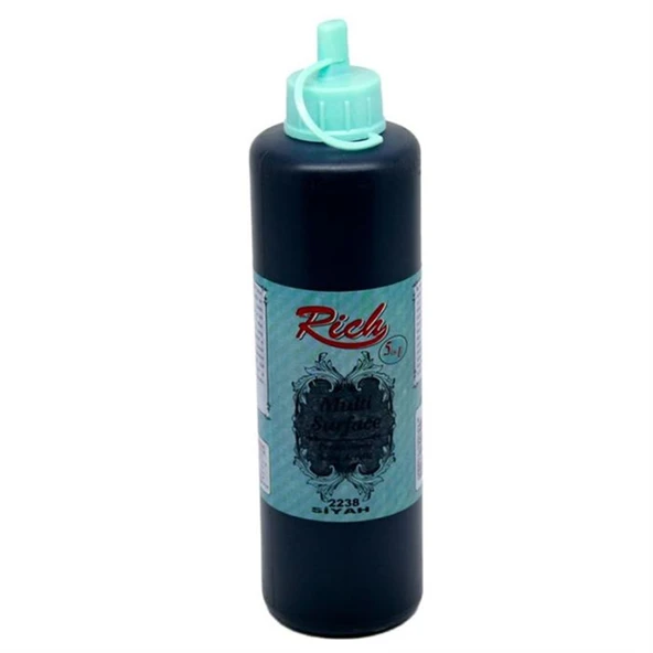 Rich Multi Surface Akrilik Boya 500ml 2238 Siyah ürün görseli 1