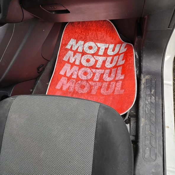 Motul Kırmızı Halı Paspas-Kaydırmaz Taban-Universal-Yıkanabilir - 4