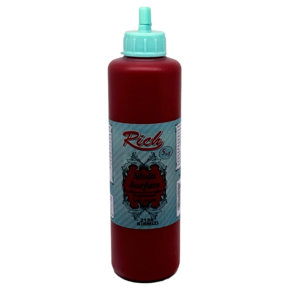Rich Multi Surface Akrilik Boya 500ml 2158 Kırmızı ürün görseli 1