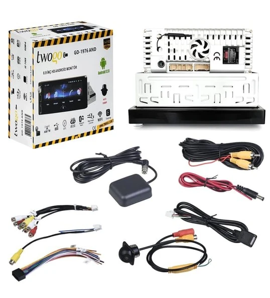 Twogo Go-1976 And 6.9 Inch Dokunmatik IPS Ekranlı Android 2+32GB Ekran YansıtmaBT/USB/AUX/RCA/GPS/FM - 2