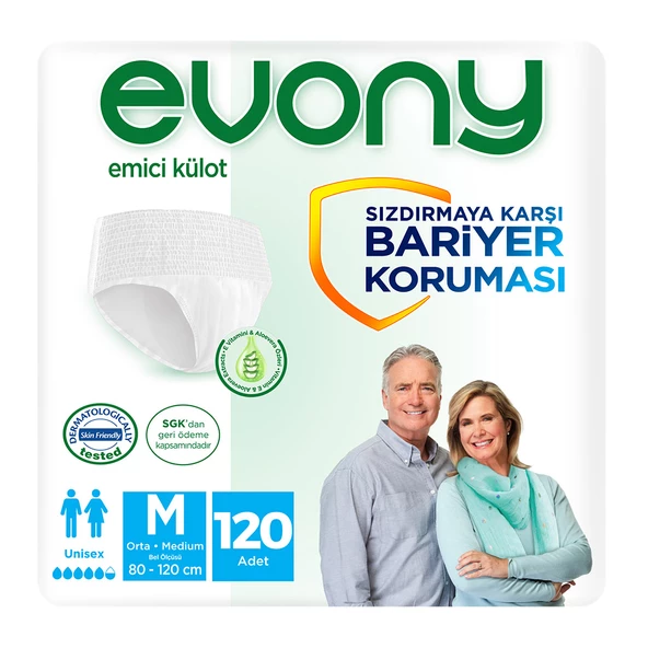 EVONY EMİCİ KÜLOT UNISEX MEDIUM 30X4'lü (120 ADET)