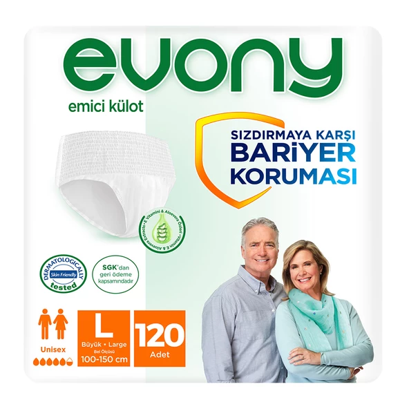 EVONY EMİCİ KÜLOT UNISEX LARGE 30X4'lü (120 ADET)