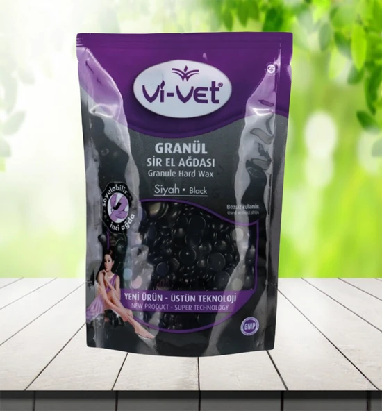 Vi-vet Granül Boncuk Siyah Ağda 250 g