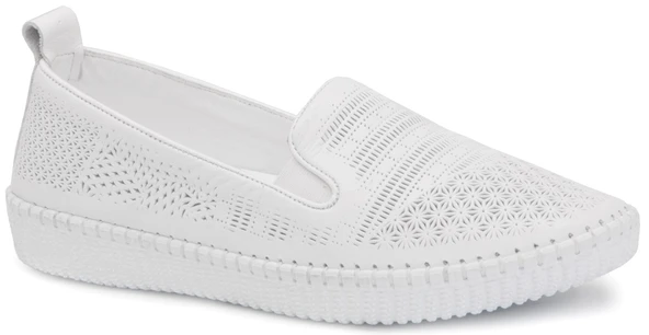 Gedikpaşalı Ppt 21Y 7232 Beyaz Bayan Ayakkabı Babet ürün görseli